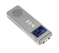 Generic Recordadora de Voz, Función de Contraseña de Micrófono Dual de 192 Kbps bits Tasa de Mp3 Operación Fácil de Operación Digital Recorder para Familia (16G)