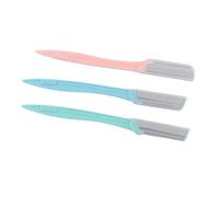 Generic Recortador de Cejas para Mujer, Afeitadora de Vello Facial con Hoja de Acero Inoxidable Eficiente para Dar Forma Fácilmente a las Cejas, 3 uds.