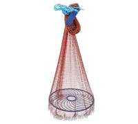 Generic Red de Pesca de Alta Resistencia, Cadena Que Se Hunde, Red para Lanzar a Mano para Aventuras de Pesca en Estanques y Lagos con 1 Bolsa de Almacenamiento