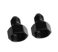 Generic Reductor de Conversión Compacto AN10 a AN6 de Aluminio Ligero para una Lubricación Confiable del Motor 2 Piezas (AN10 Hembra a AN6 Macho Negro)
