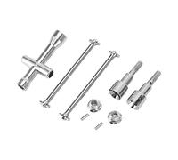 Generic Reemplazo de Alto Rendimiento de Acero del Eje de Transmisión 1/16 RC para SCY 16101 16102 16103 16201PRO 2 PCS