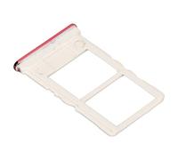 Generic Reemplazo de Bandeja de Tarjeta SIM para - Soporte de Ranura SIM de Plástico con Ajuste Preciso, Incluye Pasador de Expulsión y Cepillo (Rojo)