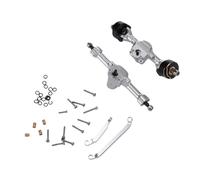 Generic Reemplazo de Ejes Delanteros Traseros para SCX30 RC Crawler Car, Juego de Aleación de Aluminio Liviano, Mejora la Estabilidad del Vehículo y el Rendimiento de Escalada, para Modelos a Escala