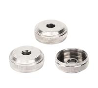 Generic Reemplazo de Metal de Tapa de Válvula de Trompeta para Mejorar la Precisión de las Teclas y la Calidad del Sonido, 3 Piezas Plateadas (Cubierta inferior OE: 5615Q0)