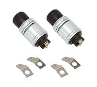 Generic Reemplazo del Botón del Interruptor de la Bocina del Coche del Club de Metal de 2 Piezas para los Modelos EZGO 1993-2022 para una Funcionalidad Mejorada
