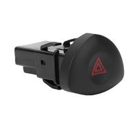 Generic Reemplazo del Interruptor de Luz de Advertencia de Peligro para MK II 1998-2005, Botón de Plástico Duradero con Diseño OEM para Funciones de Emergencia, Negro con Símbolo de Triángulo Rojo,