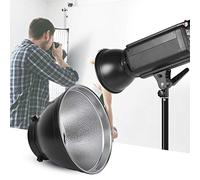 Generic Reflector de Luz para Fotografía NiceFoto SN-04 Reflector Estándar de Aleación de Aluminio Duradero de 55° para Montura Ideal para Retratos y Mascotas