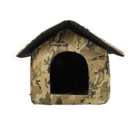 Generic Refugio Salvaje Plegable Impermeable Al Aire Libre de la Casa del Gato para el Porche Interior del Garaje - Tela de Oxford (L)