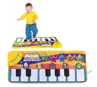 Generic Regalo para Niños Seguro, No Tóxico, Tapete para Piano Electrónico, Tapete para Teclado Musical con Melodía Animal, Adecuado para Mayores de 3 Años, Alfombra de Tela Suave de Almacenamiento
