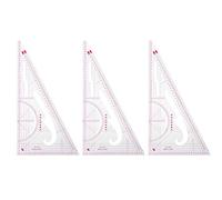 Generic Regla Curva Multifuncional para Ropa de Costura para Diseño de Ropa, Imposición de Corte, Regla de Medida de Costura de Plástico Duradero y Flexible para Corte Manual - 3 Piezas