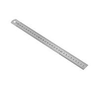 Generic Regla de Acero Inoxidable de 30 Cm, Herramienta de Medición Precisa y Duradera para Dibujar Suministros Escolares y de Oficina, 2 Unidades