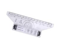 Generic Regla de Costura, Regla de Inteligente, Pequeña con de Transmisión de Protractor Incorporada, la de Rodillo de Medición de la Curva de de de para Medir la Oficina de Redacción (15 cm)