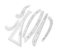 Generic Regla de Ropa Acrílica, Regalos Exquisitos, Herramientas para Hacer Patrones de Costura para Dibujar Curvas Precisas, 7 Piezas para Sastres