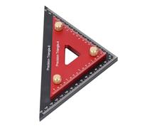Generic Regla Triangular Doble de Aleación de Aluminio, Herramienta Cuadrada Duradera y Precisa para Carpintería, Tamaño de 4" y 6"