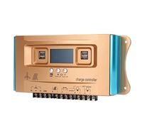 Generic Regulador de Carga Solar Pantalla LCD Intuitiva y Amplia Aplicación de Voltaje para Sistemas Solares, 1 Controlador de Carga Solar para Uso Industrial (60A)