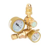 Generic Regulador de Gas Soldado, 1/4 Pulgadas G5/8 Pulgadas de Salida para Hombres Soldadura de Hilo Medidor de Flujo de Entrada CO2 Simple Leer