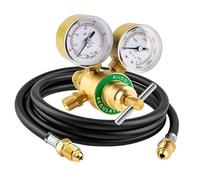 Generic Regulador de Soldadura de Argón CO2 de Doble Calibre para un Control Preciso para Aplicaciones de Soldadura Acero Latón 0-4000PSI - para Soldadores TIG MIG
