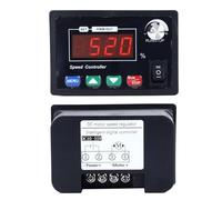 Generic Regulador de Velocidad del Motor Ajustable 40A Pantalla Clara DC10-55V Controlador del Controlador del Motor para Proyectos de Bricolaje