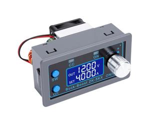 Generic Regulador de Voltaje CC Convertidor Ajustable con Pantalla LCD de Enfriamiento Inteligente para Proyectos Electrónicos de Bricolaje (ZK-5KX)