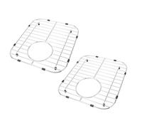 Generic Rejilla Versátil para Fregadero de Cocina, Rejilla Protectora de Acero Inoxidable para Fregaderos de un Seno, 2 Unidades con Coladores