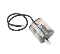 Generic Relé Intermitente Electrónico, Carcasa de Plástico, relé de Señal de Giro DC12V de 2 Pines para Motocicleta de Coche