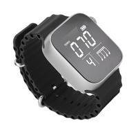 Generic Reloj Metrónomo Portátil Control Preciso del Ritmo para Principiantes en Instrumentos Musicales y ABS para Ejercicios (SILVER)