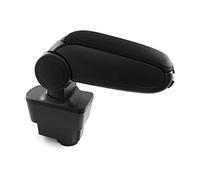 generic Reposabrazos central consola caja de almacenamiento negro textil compatible con Fiat Grande Punto 2006 -