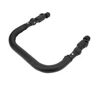 Generic Reposabrazos con Barra para el Vientre para Cochecito de bebé de Cuero PU, ángulo Ajustable, a Prueba de Golpes, para Tubo Rómbico Ovalado Cuadrado Rectangular, Negro (Reposabrazos