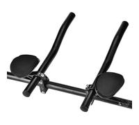 Generic Reposabrazos de Ciclismo de Aleación de Aluminio Duradero con Cojín de Esponja Extraíble, Diseño Ergonómico para un Paseo Relajante, Negro