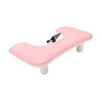 Generic Reposabrazos Ergonómico Nail Tech, Ajustable, Soporte para Manicura con Soporte para Teléfono Incorporado, Color Rosa
