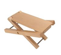 Generic Reposapiés para Guitarra, Taburete Plegable de Madera Resistente con 4 Alturas Ajustables para un Apoyo Cómodo, con Estilo Elegante para Práctica de Interpretación de Guitarrista (Madera de