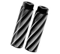 Generic Reposapiés Traseros para Bicicleta de Montaña, Ligeros, de Aleación de Aluminio, Resistentes, para Aventuras en Bicicleta, 10x2,8 Cm, 2 Unidades (Black)