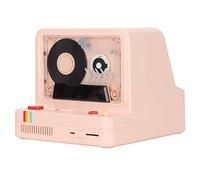 Generic Reproductor con Forma de Casete Bluetooth Altavoz Bluetooth Retro Estéreo Portátil para el Hogar, Oficina, Fiesta, Electrónica de Plástico (Negro X20) con Efectos de Iluminación de Ambiente