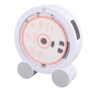 Generic Reproductor de CD de Escritorio Vertical, Portátil 5.3 FM USB AUX Altavoces Duales de Alta Fidelidad con Temporizador de Pantalla LED, para Amantes de la Música en el Hogar (Color Madera)