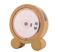 Generic Reproductor de CD de Escritorio Vertical, Portátil 5.3 FM USB AUX Altavoces Duales de Alta Fidelidad con Temporizador de Pantalla LED, para Amantes de la Música en el Hogar (White)