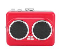 Generic Reproductor de Cinta de Casete Portátil, Convierte Casete a Archivos Digitales MP3 Grabación Directa USB Altavoz Incorporado y Salida Auxiliar para Auriculares Altavoces (Rojo)