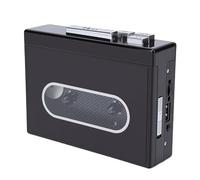 Generic Reproductor de Cintas de Casete Dispositivo Retro Portátil para Conversión de MP3 Ideal para Uso Doméstico y Exterior ABS Negro