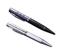 Generic Reproductor de Música Elegante Reproductor de MP3 con Forma de Bolígrafo para Practicar la Escucha en Inglés y Almacenamiento de Música para Estudiantes y Viajeros, Color Negro (Silver)