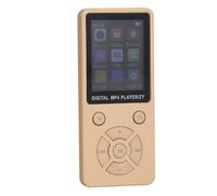 Generic Reproductor MP3 MP4 HiFi de 64 GB con Bluetooth 5.0 y Batería de Larga Duración para Amigos y Familiares, Pantalla de 1,8 Pulgadas, Admite Tarjeta de Memoria de hasta 128 GB (Dorado)