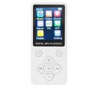 Generic Reproductor MP4 Compatible con Imágenes y Vídeo, Reproductor de Música MP3 Delgado BT 5,0, Libros Electrónicos, Pantalla a Color de 1,8 Pulgadas para Viajes en Casa (White)