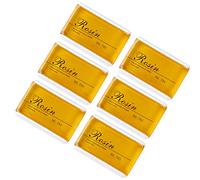 Generic Resina para Violín, 6 Piezas, Adhesión Premium con bajo Contenido de Polvo para un Rendimiento Suave en Instrumentos de Violín, Viola y Violonchelo (YELLOW)