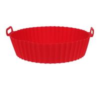 Generic Revestimiento de Silicona para Freidora de Aire Rojo, Molde para Hornear Antiadherente Resistente al Calor, Cesta Fina Compatible para Horno y Air Fryer, Accesorio de Cocina