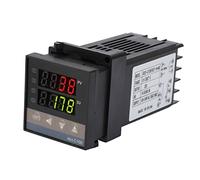 Generic REX C100 Kit de Controlador de Temperatura PID LED Digital Termostato de Temperatura de Respuesta Rápida de Alta Precisión para Aplicaciones Químicas y de Energía Eléctrica Industrial Sonda