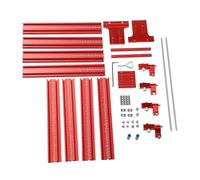 Generic Riel Guía de Sierra para Carpintería de Aleación de Aluminio con Escala Transparente, Longitud Total 1200 Mm, Alta Precisión de Corte, Fácil de Montar y Desmontar, Adecuado para Carpinteros