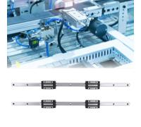 Generic Riel Lineal Hg15 de 500 Mm con Bloques Deslizantes Hgh15 de Alto Error de 0,02 Mm, Acero Db Espalda con Espalda, Almohadillas a Prueba de Polvo para Cnc, Impresoras 3D, Automatización