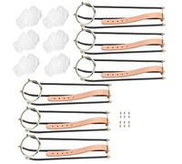 Generic Rieles Empire para Mesa de Billar Galvanizados Elegantes, 6 uds., con Bolsillos de Red, Rieles de Repuesto Resistentes para Fanáticos del Billar