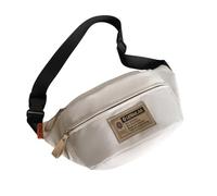 Generic Riñonera casual para hombres y mujeres con correa ajustable, ligera, para el hombro, impermeable, para viajes y compras, White, 380mm*180mm*110mm/14.9in*7.1in*4.3in, Informal