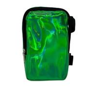 Generic Riñonera holográfica para mujer, arnés de pierna, riñonera para exteriores, correas ajustables, bolsa de cintura para senderismo, viajes, color verde