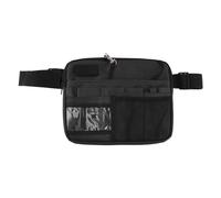 Generic Riñonera Portátil para Enfermera, Bolsa de Almacenamiento de Suministros Médicos, Bolsa de Cintura de Gran Capacidad para Personal del Hospital, Material de Tela Oxford (Black)
