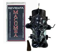Generic Ritual Revienta Macumba para Tumbar Trabajos | Poderoso Velón de 8 Mechas para Romper Maleficios, Mal de Ojo, Maldiciones, Magia Negra, Macumbas y Vudú | con Cono de Incienso e Instrucciones.
